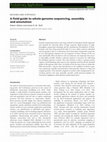 Research paper thumbnail of A field guide to whole-genome sequencing, assembly and annotation