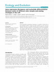 Research paper thumbnail of Gene expression divergence and nucleotide differentiation between males of different color morphs and mating strategies in the ruff