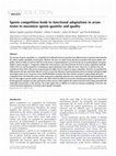 Research paper thumbnail of Sperm competition leads to functional adaptations in avian testes to maximize sperm quantity and quality