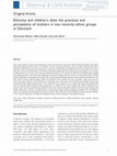 Research paper thumbnail of Ethnicity and children's diets: the practices and perceptions of mothers in two minority ethnic groups in Denmark