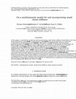 Research paper thumbnail of On a multilaminate model for soil incorporating small strain stiffness