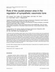 Research paper thumbnail of Role of the caudal pressor area in the regulation of sympathetic vasomotor tone