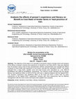 Research paper thumbnail of Analysis the effects of grower’s experience and literacy on Benefit to Cost Ratio of broiler farms in Yazd province of Iran