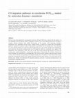 Research paper thumbnail of CO migration pathways in cytochrome P450 cam studied by molecular dynamics simulations