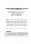 Research paper thumbnail of Problemas de Satisfacción de Restricciones Temporales no Binarias Mediante Poliedros Dinámicos