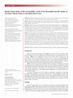 Research paper thumbnail of Health-related quality of life in hemophilia: results of the hemophilia-Specific quality of life index (Haem-a-Qol) at a Brazilian blood center