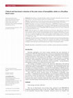 Research paper thumbnail of Clinical and functional evaluation of the joint status of hemophiliac adults at a Brazilian blood center