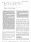 Research paper thumbnail of Efficacy of Intraoperative Cell Salvage Systems in Pediatric Idiopathic Scoliosis Patients Undergoing Posterior Spinal Fusion With Segmental Spinal Instrumentation