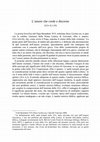 Research paper thumbnail of L'amore che crede e discerne (1Gv 4,1-10)