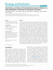 Research paper thumbnail of Life history correlates of fecal bacterial species richness in a wild population of the blue tit Cyanistes caeruleus