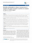 Research paper thumbnail of Mortality attributable to tobacco among men in Sweden and other European countries: an analysis of data in a WHO report