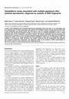 Research paper thumbnail of Hydatidiform moles associated with multiple gestations after assisted reproduction: diagnosis by analysis of DNA fingerprint