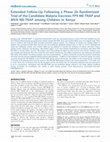 Research paper thumbnail of Extended follow-up following a phase 2b randomized trial of the candidate malaria vaccines FP9 ME-TRAP and MVA ME-TRAP among children in Kenya