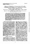 Research paper thumbnail of Influence of subinhibitory concentrations of penicillin, cephalothin, and clindamycin on Staphylococcus aureus growth in human phagocytic cells