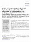 Research paper thumbnail of Sorafenib Enhances Radiation-Induced Apoptosis in Hepatocellular Carcinoma by Inhibiting STAT3