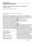 Research paper thumbnail of Variation in wood density and anatomy in a widespread mangrove species