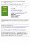 Research paper thumbnail of Mentoring as a Formalized Learning Strategy with Community Sports Volunteers