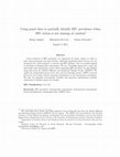 Research paper thumbnail of Using panel data to partially identify HIV prevalence when HIV status is not missing at random