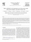 Research paper thumbnail of Effect of MCM-41 on the dissolution rate of the poorly soluble plant growth regulator, the indole-3-butyric acid