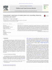 Research paper thumbnail of Young people's experiences of mobile phone text counselling: Balancing connection and control