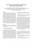 Research paper thumbnail of A PVT aware accurate statistical logic library for high-κ metal-gate nano-CMOS