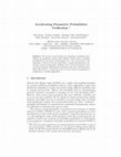 Research paper thumbnail of Accelerating Parametric Probabilistic Verification