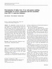 Research paper thumbnail of ADC 21 Determination of alpha, beta, X-ray and gamma emitting