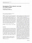 Research paper thumbnail of ADC12 Determination of 93Zr in radioactive waste using