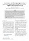 Research paper thumbnail of Arsenic, chromium, copper, iron, manganese, lead, selenium and zinc in the tissues of the largemouth yellowfish, <i>Labeobarbus kimberleyensis</i> (Gilchrist and Thompson, 1913), from the Vaal Dam, South Africa, and associated consumption risks