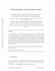 Research paper thumbnail of Group dynamics of the Japanese market