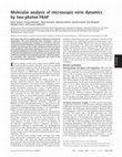 Research paper thumbnail of Molecular analysis of microscopic ezrin dynamics by two-photon FRAP