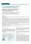 Research paper thumbnail of Effects of tissue plasminogen activator in experimentally induced peritonitis