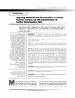 Research paper thumbnail of Applying modern pain neuroscience in clinical practice: criteria for the classification of central sensitization pain