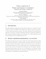 Research paper thumbnail of Online supplement of Robust optimization in simulation: Taguchi and Krige combined