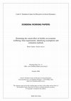 Research paper thumbnail of Estimation of causal effects of fertility on economic wellbeing: Evidence from rural Vietnam