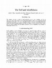 Research paper thumbnail of The Self and Mindfulness