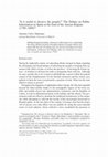 Research paper thumbnail of “Is it useful to deceive the people?” The Debate on Public Information in Spain at the End of the Ancien Régime (1780–1808)