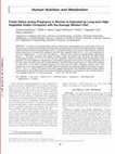 Research paper thumbnail of Koebnick C, Heins UA, Hoffmann I, Dagnelie PC & Leitzmann C.Folate status during pregnancy in women is improved by long-term high vegetable intake compared with the average western diet. J Nutr 131: 733-739