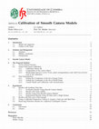 Research paper thumbnail of Calibration of Smooth Camera Models