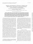 Research paper thumbnail of Isolation and purification of pyranose 2-oxidase from Phanerochaete chrysosporium and characterization of gene structure and regulation