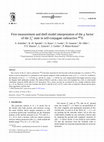 Research paper thumbnail of First measurement and shell model interpretation of the g factor of the 21+ state in self-conjugate radioactive 44Ti