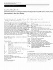 Research paper thumbnail of Determination of Cutting-Condition-Independent Coefficients and Runout Parameters in Ball-End Milling