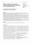 Research paper thumbnail of Burden of informal care giving to patients with psychoses: A descriptive and methodological study