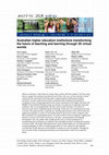 Research paper thumbnail of Australian higher education institutions transforming the future of teaching and learning through 3D virtual worlds