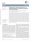 Research paper thumbnail of Development of a ReaxFF potential for Pt-O systems describing the energetics and dynamics of Pt-oxide formation