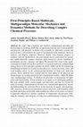 Research paper thumbnail of First-Principles-Based Multiscale, Multiparadigm Molecular Mechanics and Dynamics Methods for Describing Complex Chemical Processes