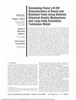 Research paper thumbnail of Simulating Flame Lift-Off Characteristics of Diesel and Biodiesel Fuels Using Detailed Chemical-Kinetic Mechanisms and Large Eddy Simulation Turbulence Model