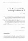 Research paper thumbnail of Ex Isto, de Cao Guimarães, e o ultrapassamento de si