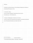 Research paper thumbnail of Carbohydrate and nutritional responses to stem girdling and drought stress with respect to understanding symptoms of Huanglongbing (HLB) in Citrus