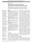 Research paper thumbnail of MELD-XI score and cardiac mortality or transplantation in patients after Fontan surgery